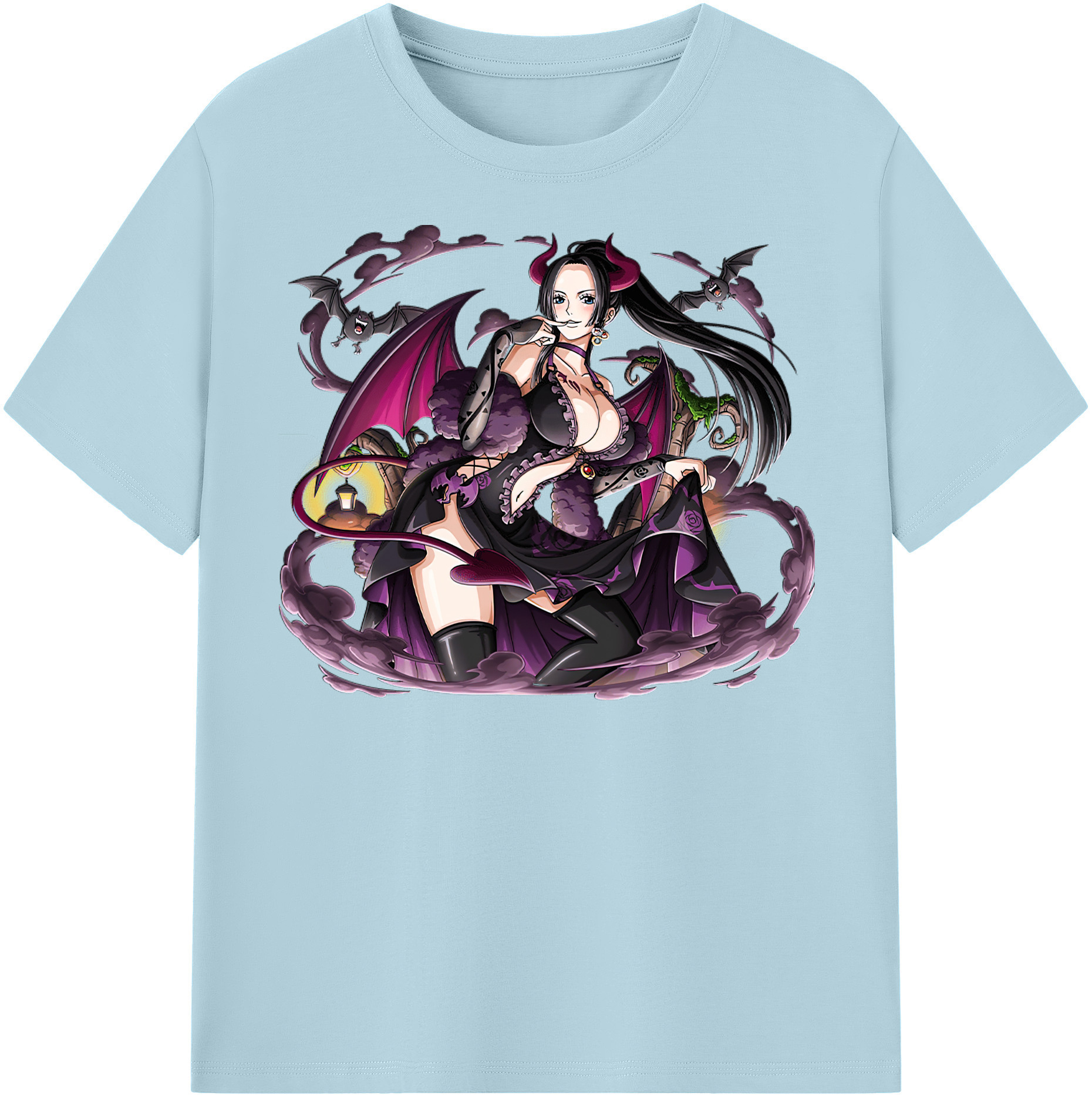 ワンピース ボア・ハンコック ONE PIECE Boa·Hancock 綿100％半袖Tシャツ（フロントプリント）